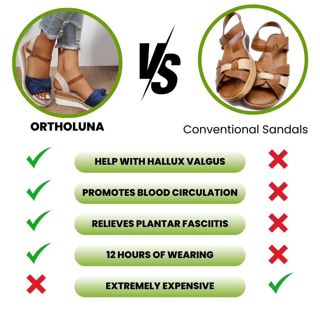 OrthoLuna - orthopaedic pain relieving sandals for more comfort