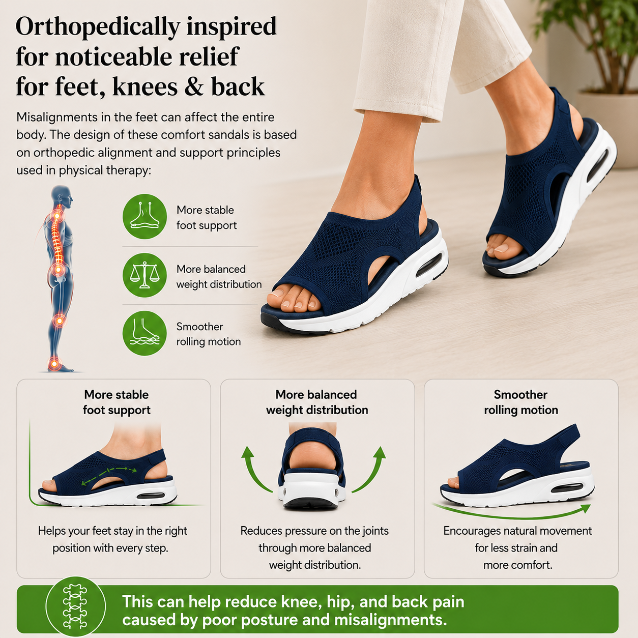 Florax™ - Pain-relieving comfort sandals | Non-slip & lightweight