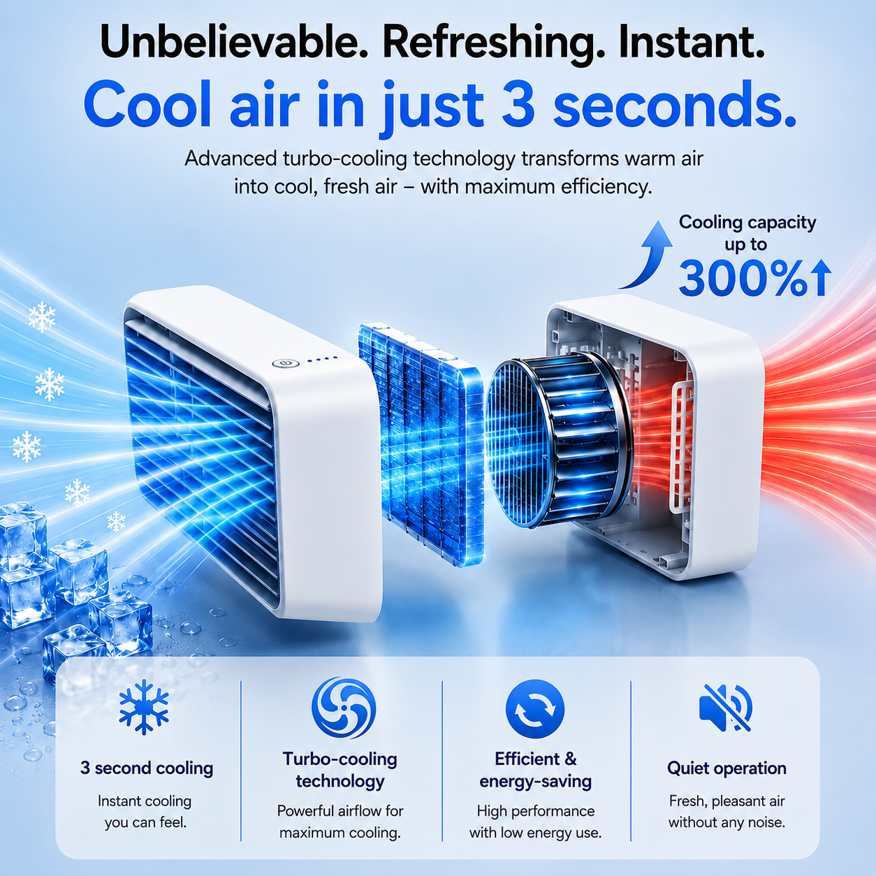 FreshAir - Mobile Air Cooler with No Installation Required
