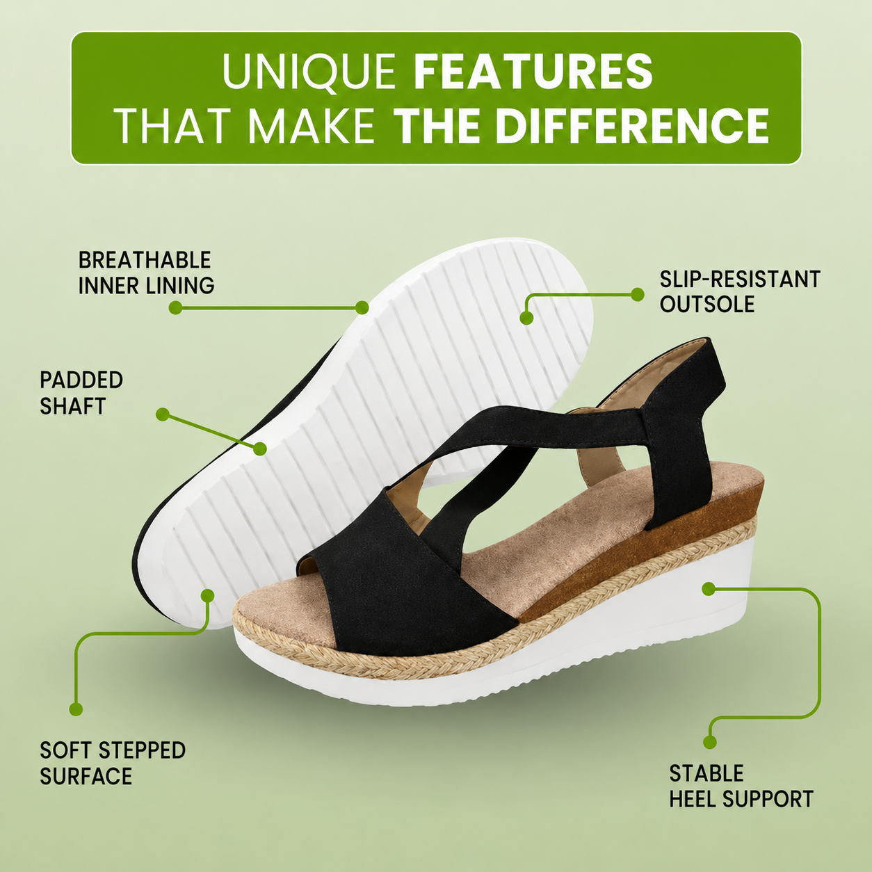 OrthoStella - Pain-relieving comfort sandals | Non-slip & lightweight