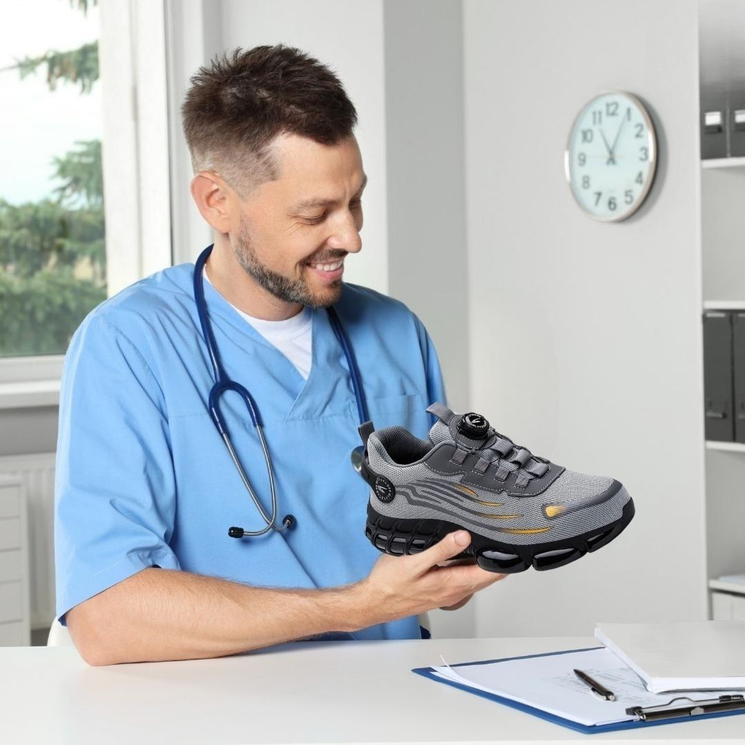SafeStep - ergonomic and pain-relieving safety shoe - certified according to EN ISO 20345