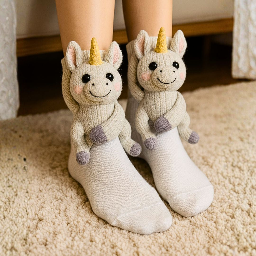 HUGGY Socks Unicorn - Never have cold feet again