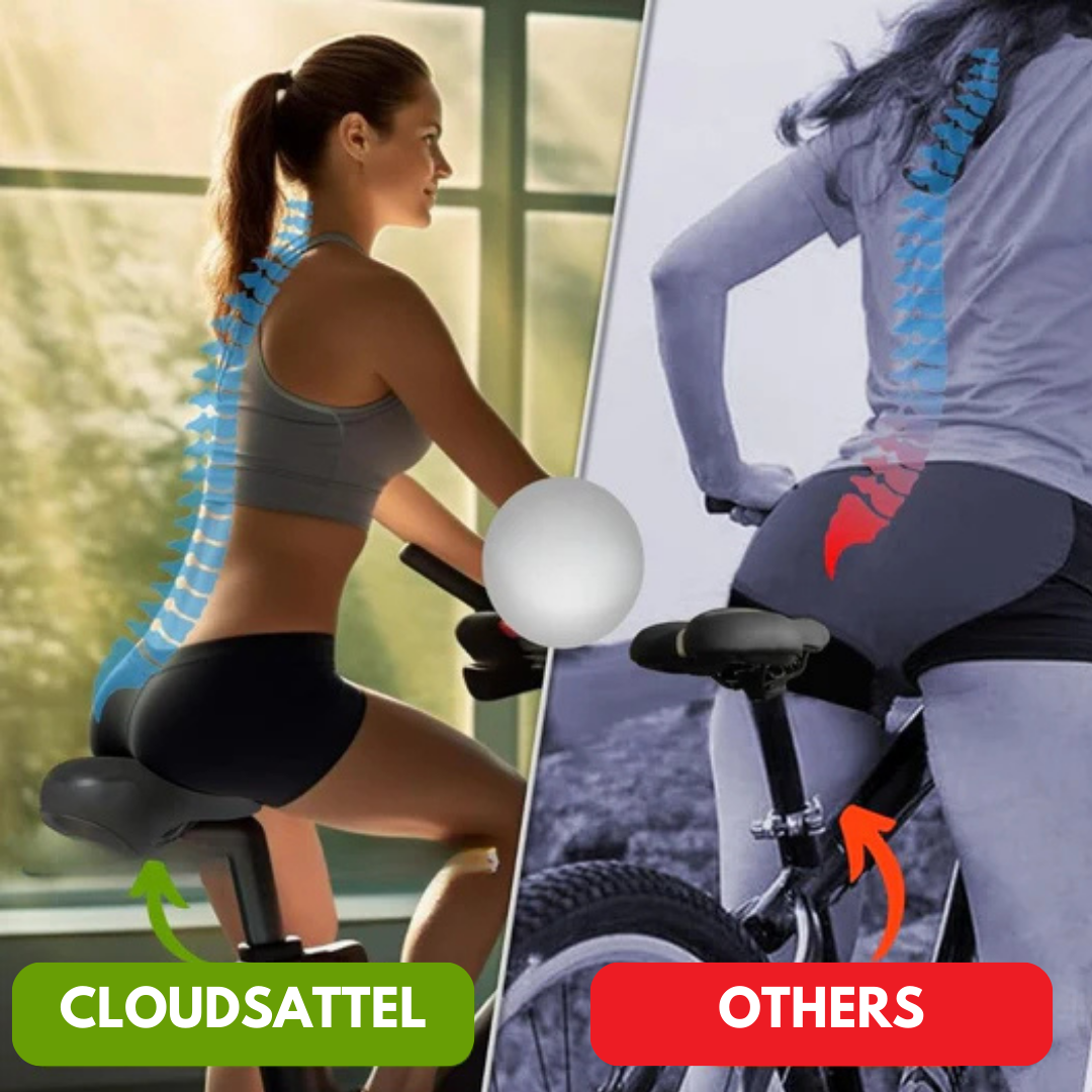 Cloudsattel - orthopaedic pain relieving saddle for all bicycles