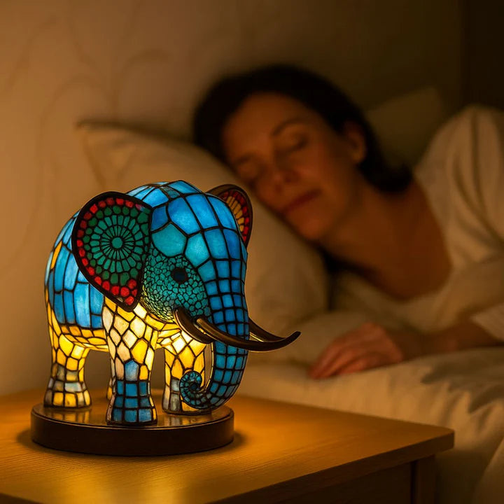 Light Elephant - a handmade lamp that makes hearts shine
