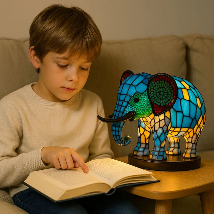 Light Elephant - a handmade lamp that makes hearts shine