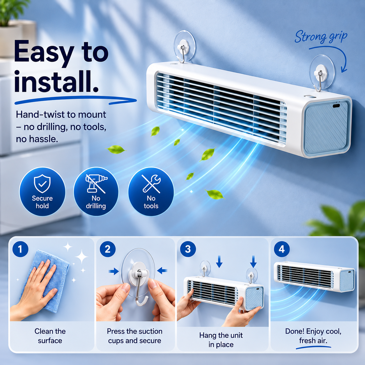 FreshAir - Mobile Air Cooler with No Installation Required