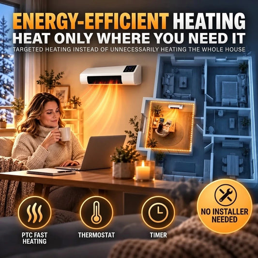 InstaWarm Pro – energy-saving portable comfort heater with high heating output & safety system | No installation required, up to 51 m²