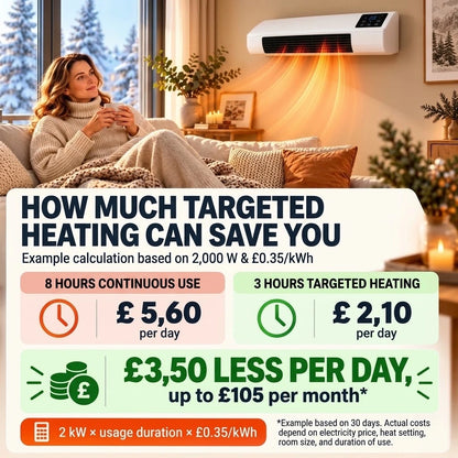 InstaWarm Pro – energy-saving portable comfort heater with high heating output & safety system | No installation required, up to 51 m²