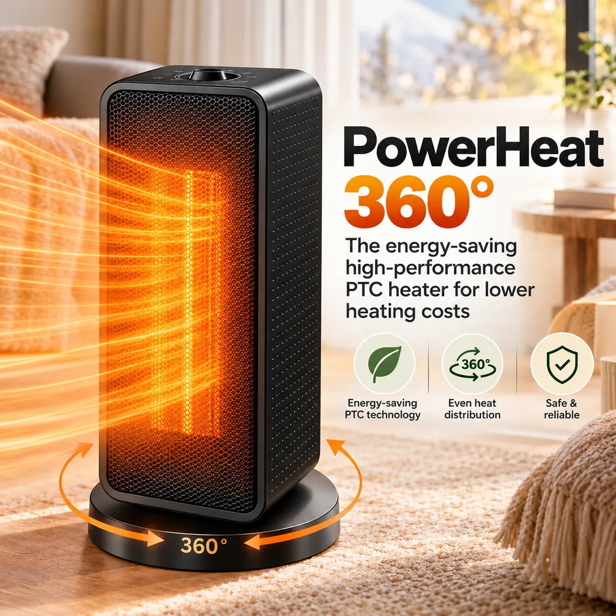 PowerHeat 360° – the energy-saving high-performance PTC heater for lower heating costs
