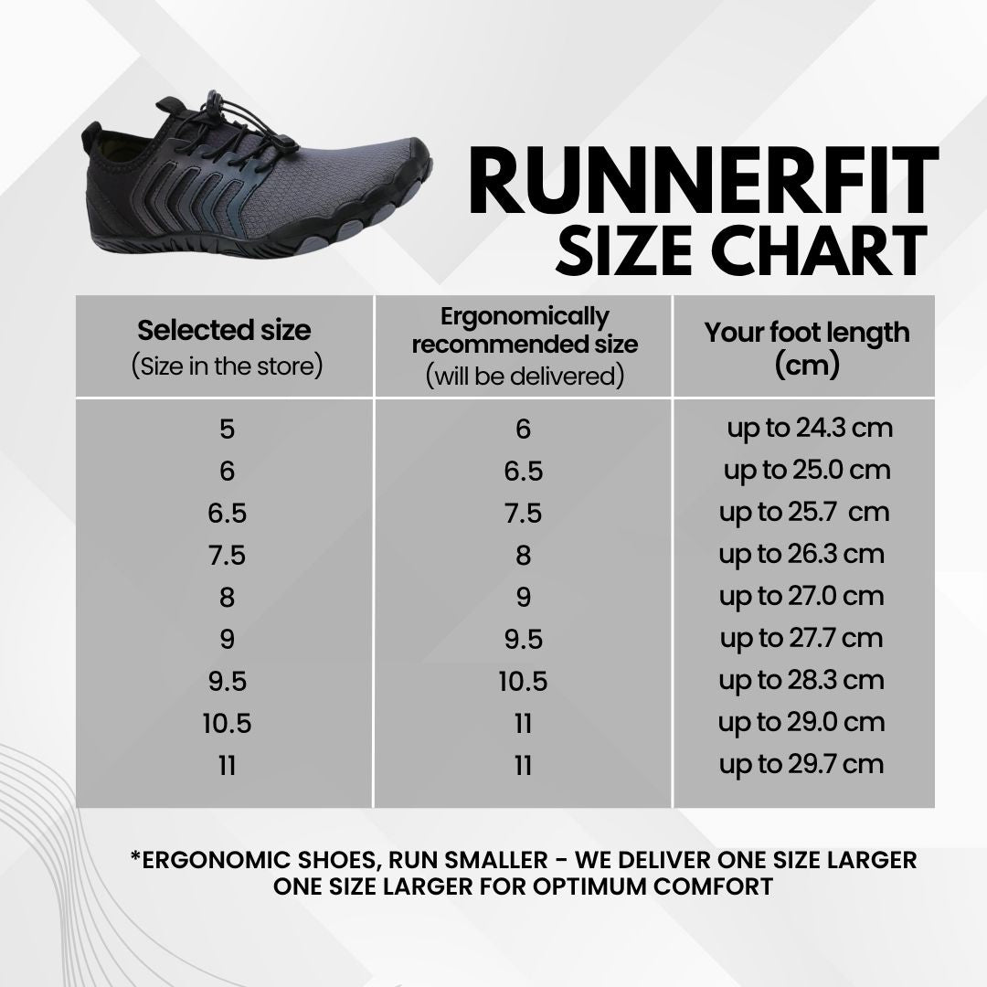 RunnerFit - ergonomic, waterproof & non-slip barefoot shoe
