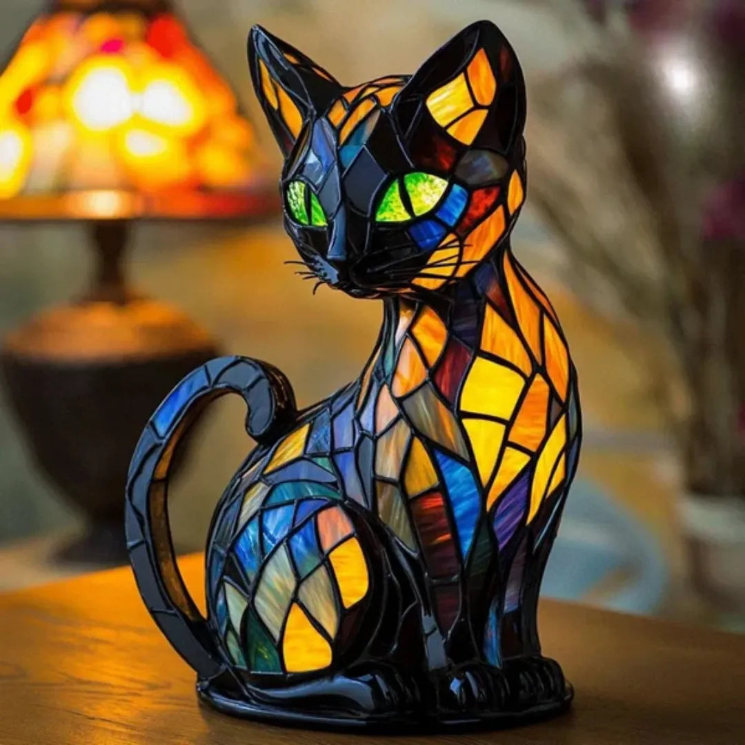 Luminous cat – handmade lamp that makes hearts shine