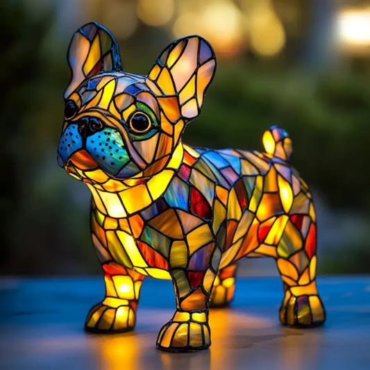 Luminous dog - handmade lamp that makes hearts shine