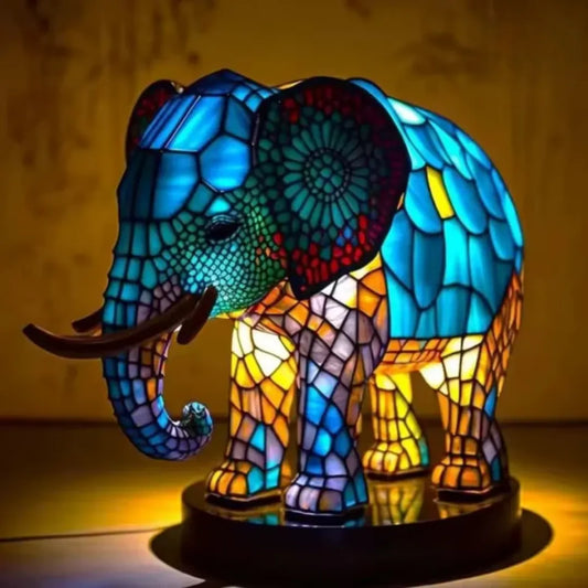 Light Elephant - a handmade lamp that makes hearts shine