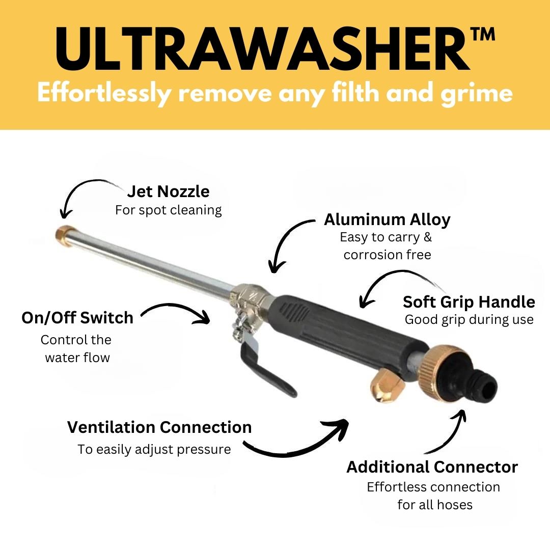 Ultrawasher - Power high-pressure cleaner for every garden hose