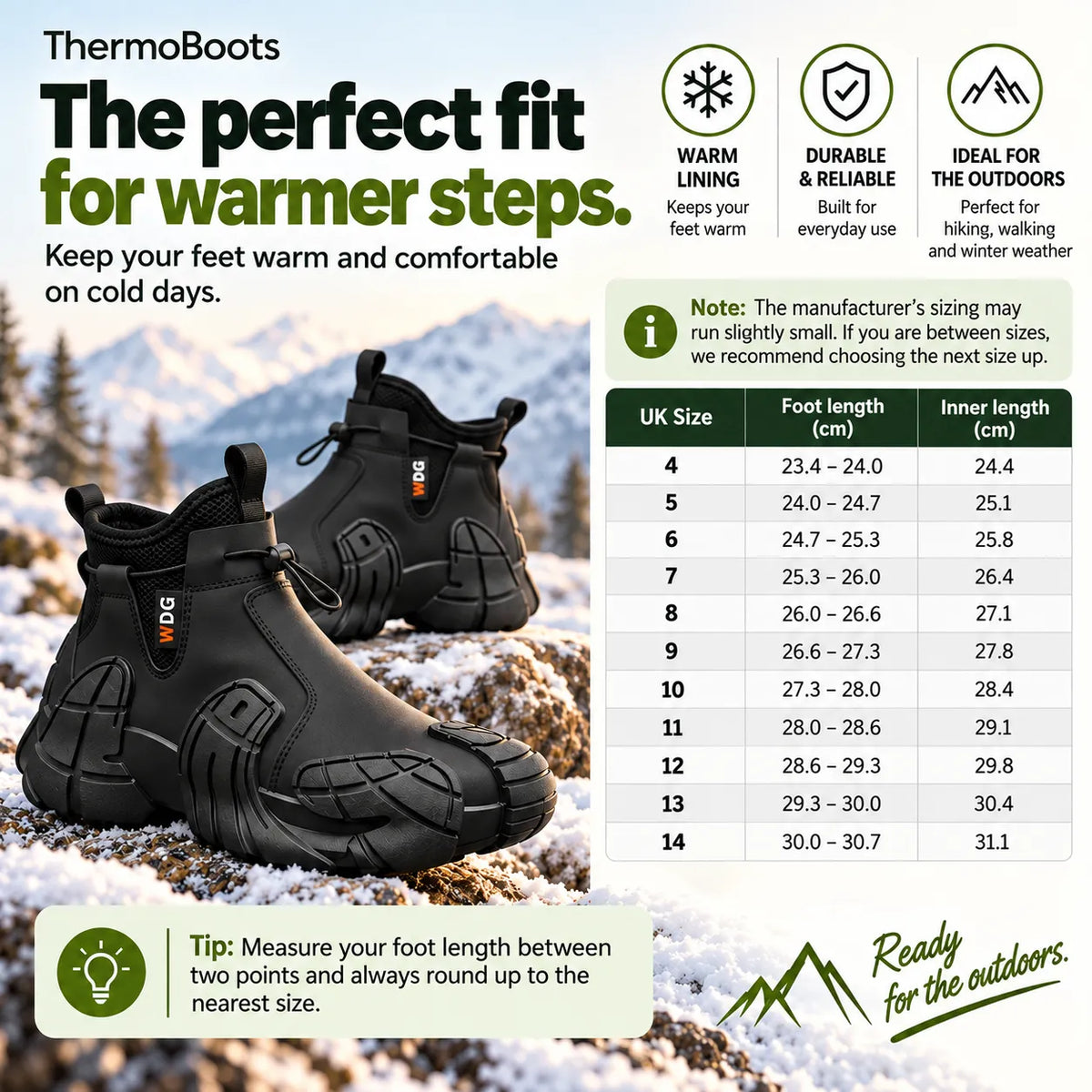 ThermoBoots – Waterproof All-Weather Boots for Year-Round Wear | Slip-Resistant & Pain-Relieving