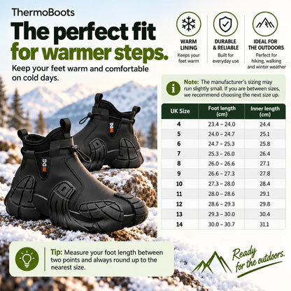 ThermoBoots – Waterproof All-Weather Boots for Year-Round Wear | Slip-Resistant & Pain-Relieving