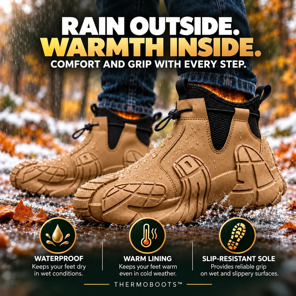 ThermoBoots – Waterproof All-Weather Boots for Year-Round Wear | Slip-Resistant & Pain-Relieving