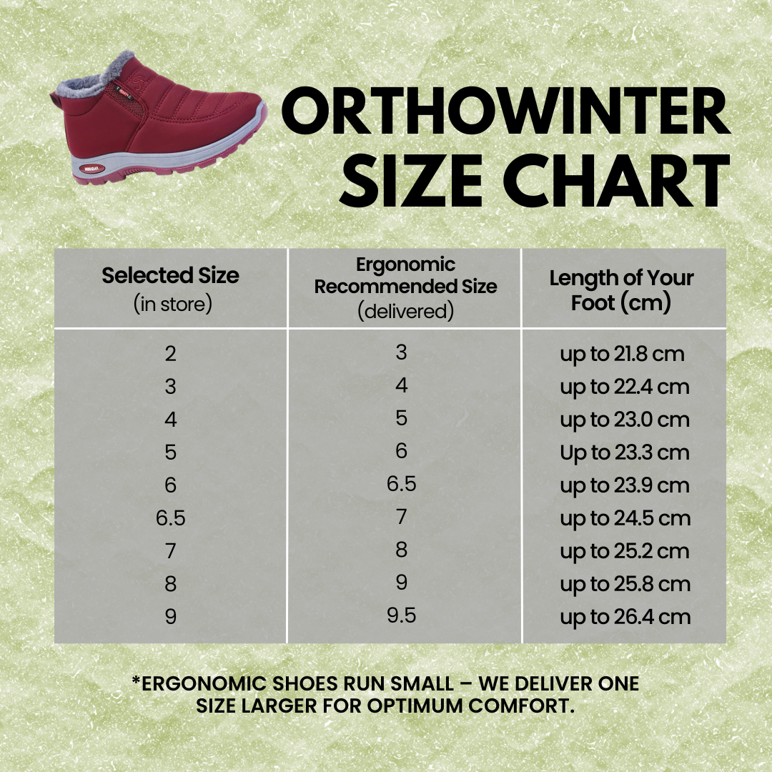 OrthoWinter - ergonomic, waterproof, insulated shoes for autumn and winter