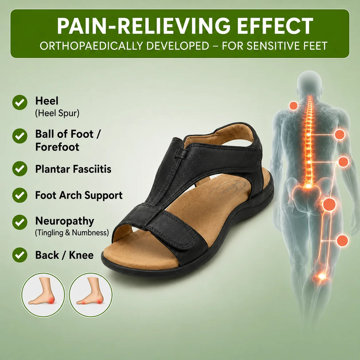 Orthosun — Pain-relieving comfort sandals | Non-slip & feather-light